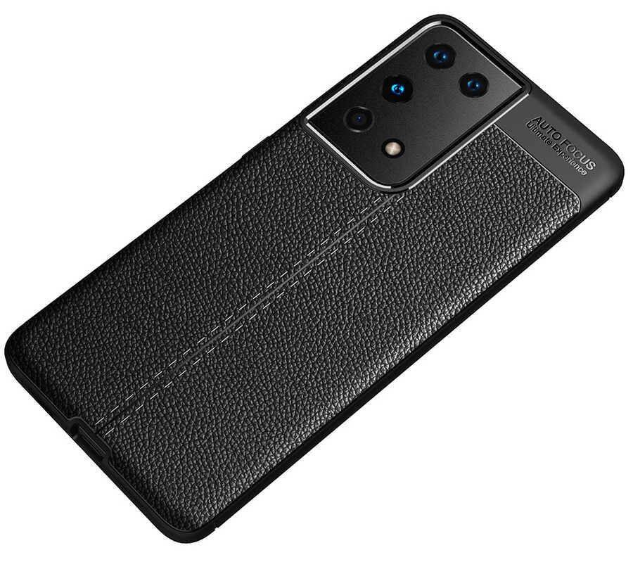 Galaxy S21 Ultra Kılıf Zore Niss Silikon Kapak Siyah