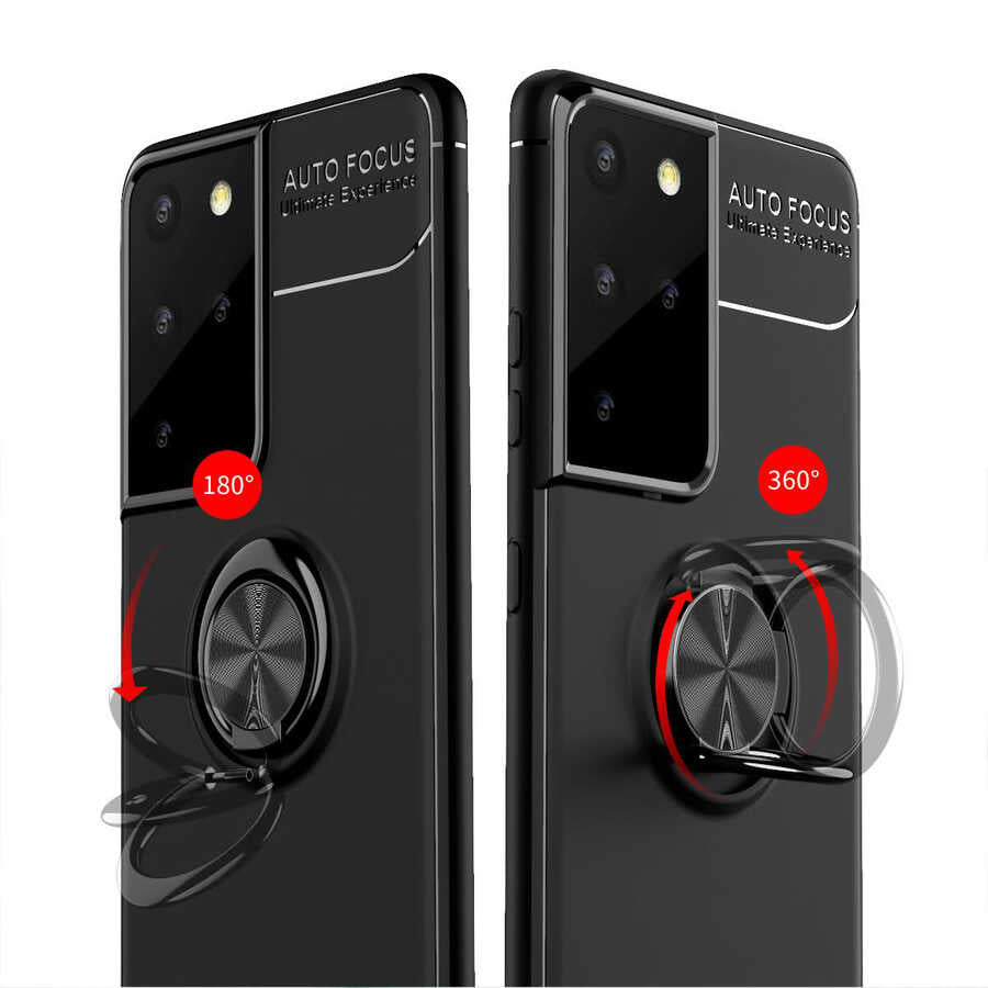 Galaxy S21 Ultra Kılıf Zore Ravel Silikon Kapak Siyah