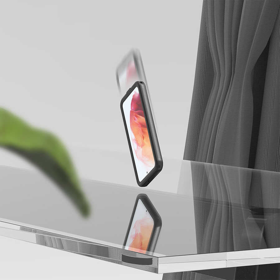 Galaxy S22 Kılıf 1-1 Su Geçirmez Kılıf Siyah