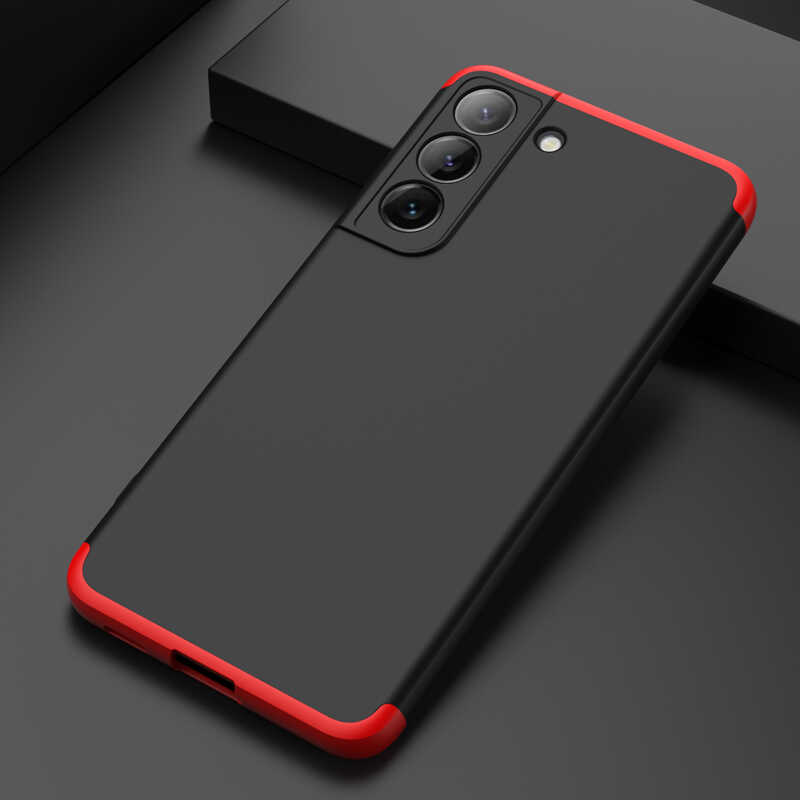 Galaxy S22 Kılıf Zore Ays Kapak Siyah-Gri