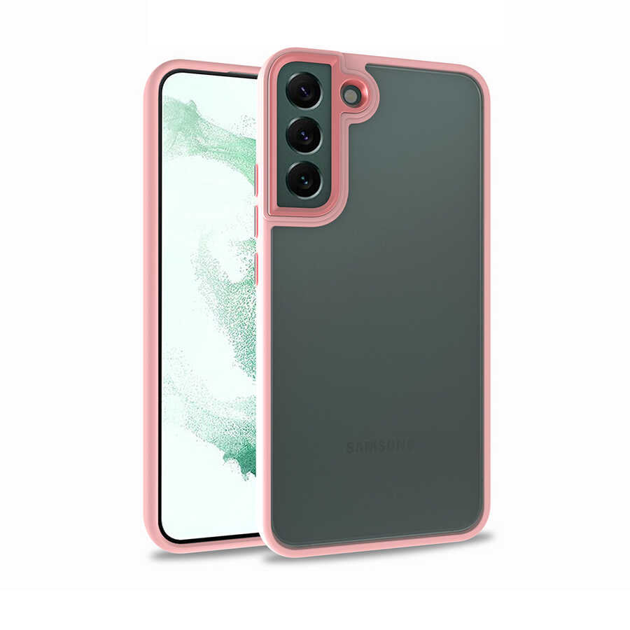 Galaxy S22 Kılıf Zore Flora Kapak Rose Gold