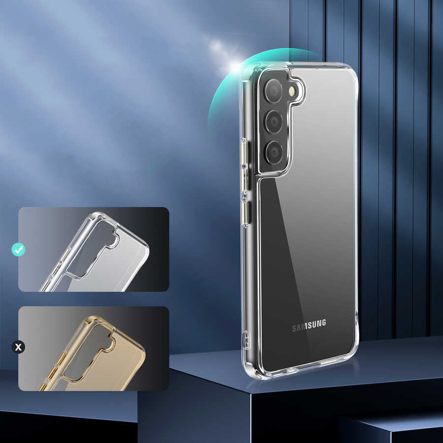 Galaxy S22 Kılıf Zore Forst Kapak Renksiz