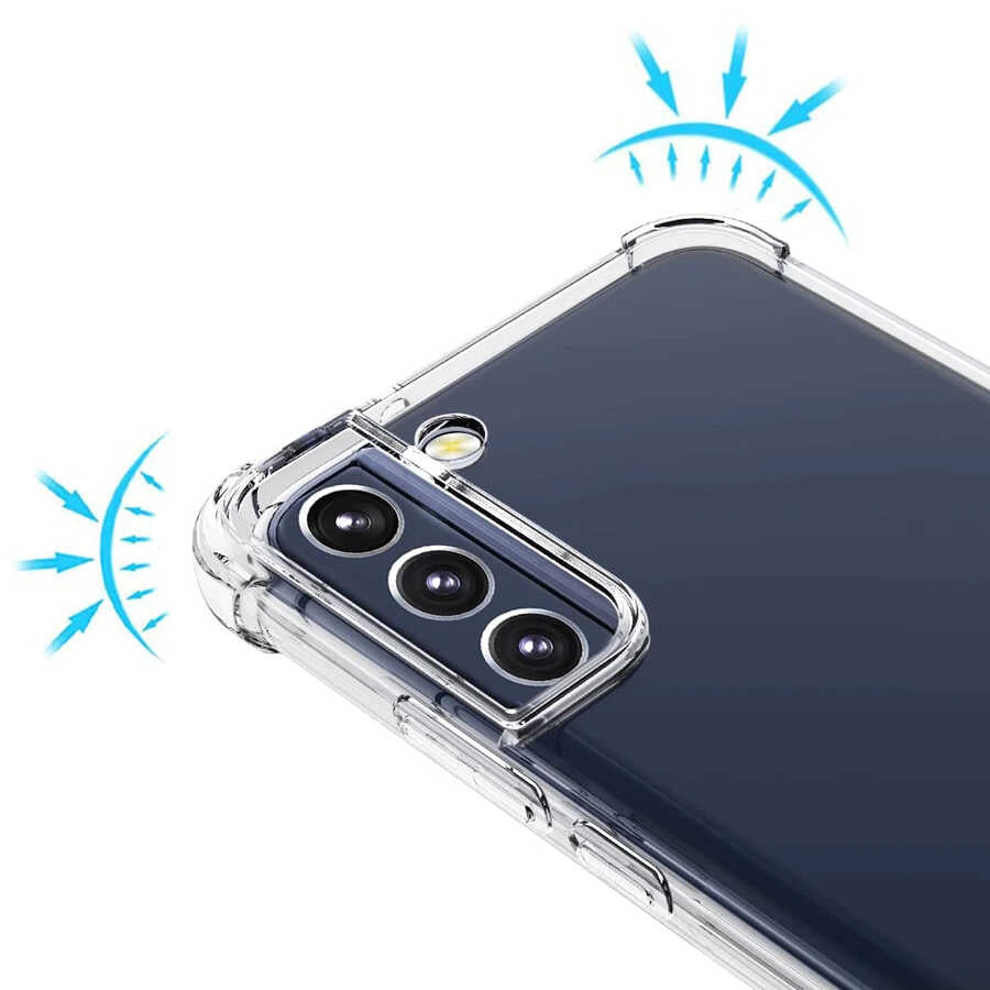 Galaxy S22 Kılıf Zore Kamera Korumalı Nitro Anti Shock Silikon Renksiz