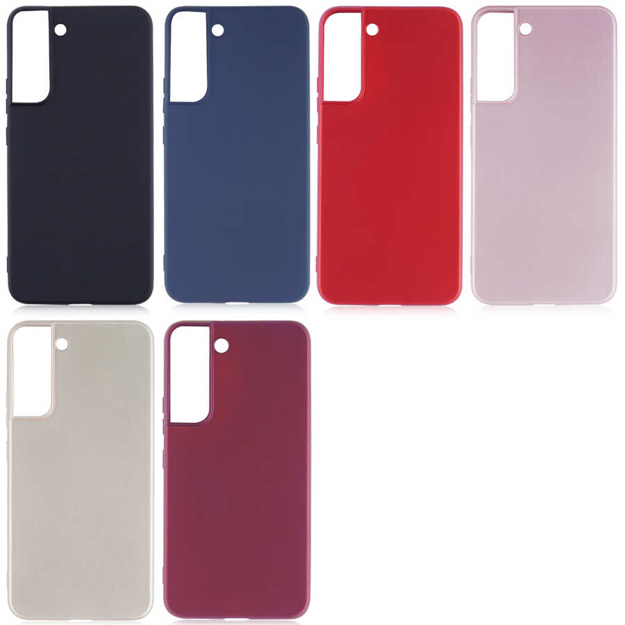 Galaxy S22 Kılıf Zore Premier Silikon Kapak Saks Mavi