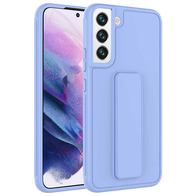 Galaxy S22 Kılıf Zore Qstand Kapak Lila