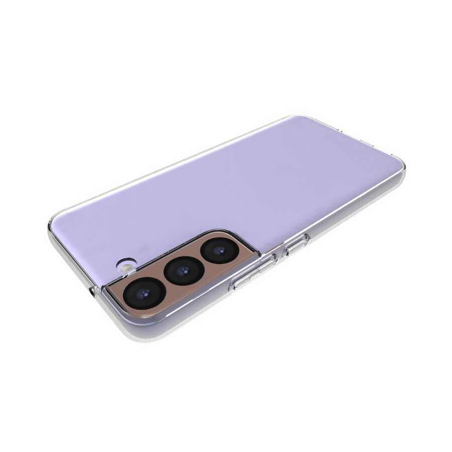 Galaxy S22 Kılıf Zore Süper Silikon Kapak Renksiz