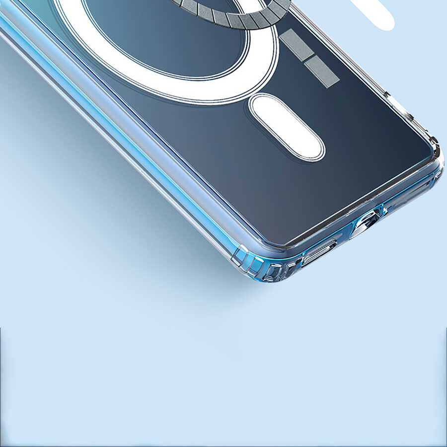 Galaxy S22 Kılıf Zore Tacsafe Wireless Kapak Renksiz