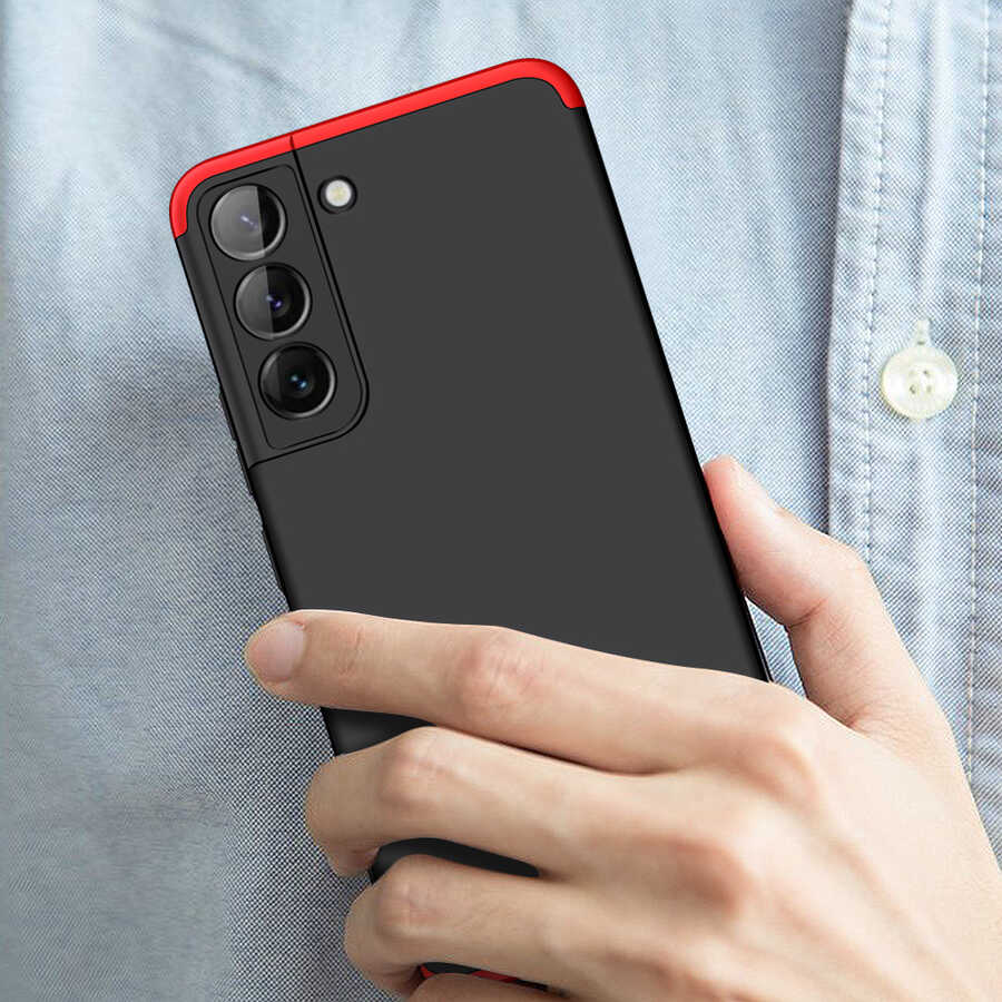 Galaxy S22 Plus Kılıf Zore Ays Kapak Siyah-Gri