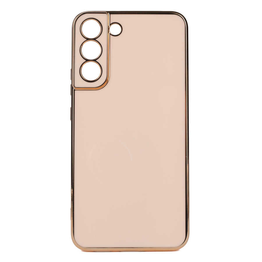 Galaxy S22 Plus Kılıf Zore Bark Kapak Rose Gold
