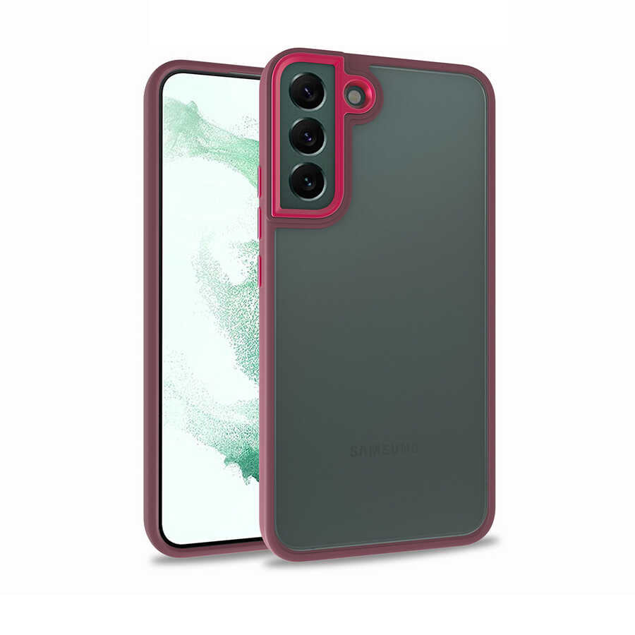 Galaxy S22 Plus Kılıf Zore Flora Kapak Kırmızı