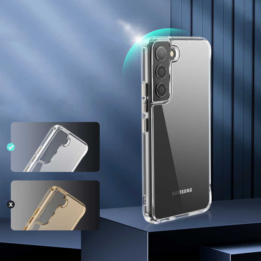 Galaxy S22 Plus Kılıf Zore Forst Kapak Renksiz