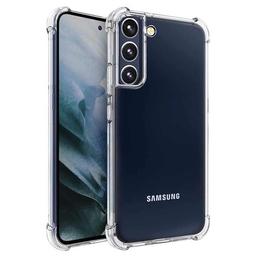 Galaxy S22 Plus Kılıf Zore Kamera Korumalı Nitro Anti Shock Silikon Renksiz