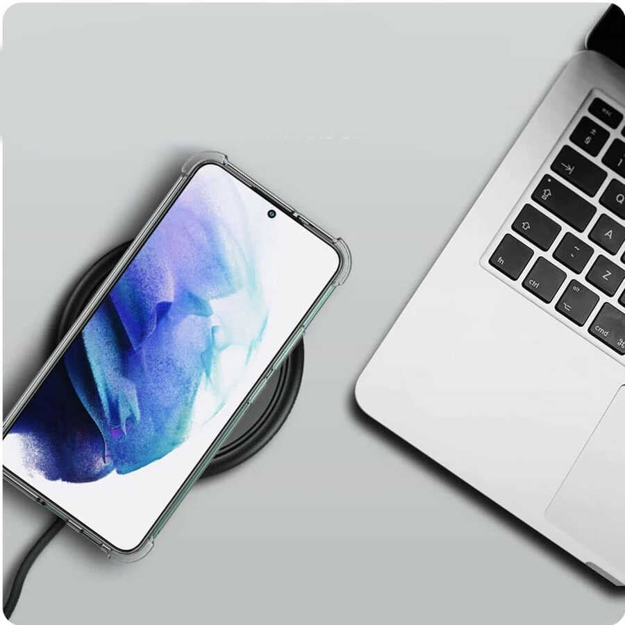 Galaxy S22 Plus Kılıf Zore Kamera Korumalı Nitro Anti Shock Silikon Renksiz