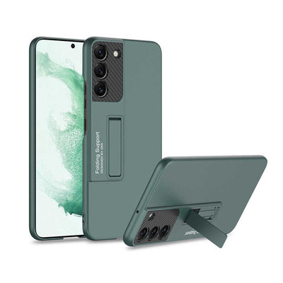 Galaxy S22 Plus Kılıf Zore Standlı Ays Kapak Koyu Mor