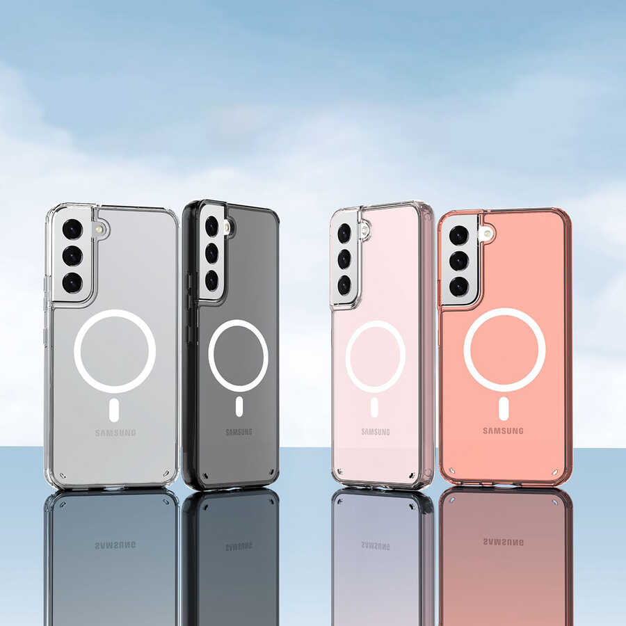 Galaxy S22 Plus Kılıf Zore Tacsafe Wireless Kapak Renksiz