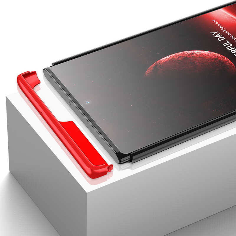 Galaxy S22 Ultra Kılıf Zore Ays Kapak Kırmızı