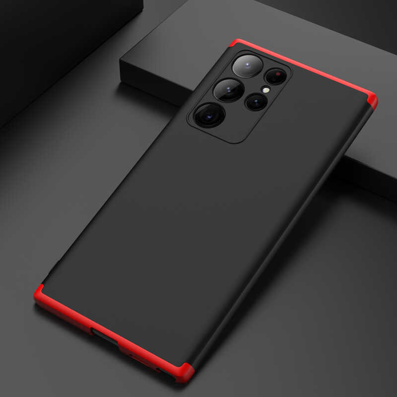 Galaxy S22 Ultra Kılıf Zore Ays Kapak Siyah