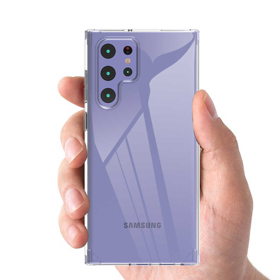 Galaxy S22 Ultra Kılıf Zore Coss Kapak Renksiz