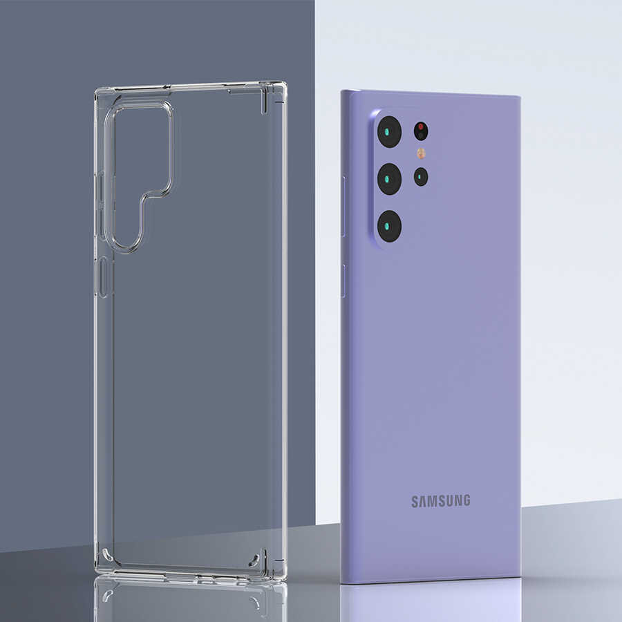 Galaxy S22 Ultra Kılıf Zore Coss Kapak Renksiz