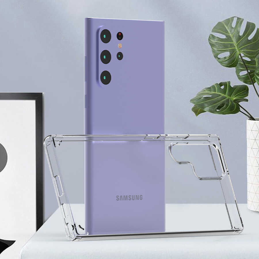 Galaxy S22 Ultra Kılıf Zore Coss Kapak Renksiz