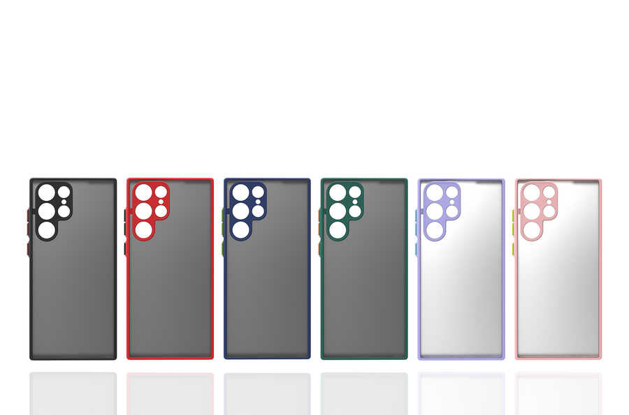 Galaxy S22 Ultra Kılıf Zore Hux Kapak Lila