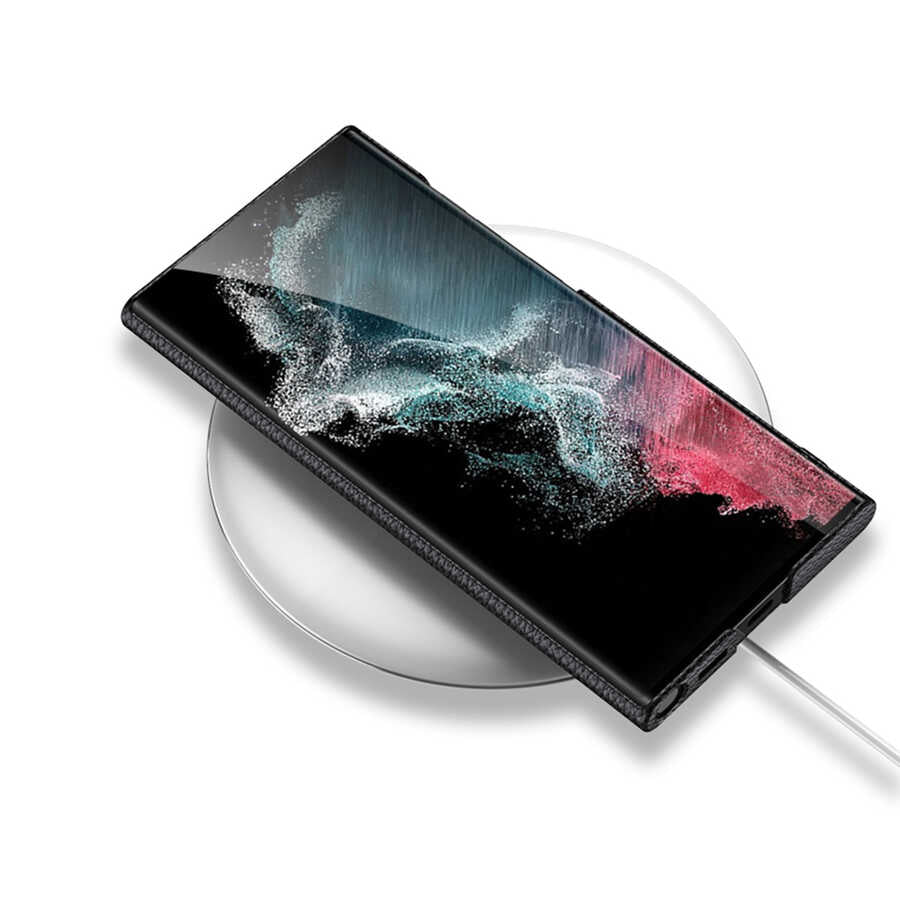 Galaxy S22 Ultra Kılıf Zore Kıpta Standlı Kapak Koyu Mor