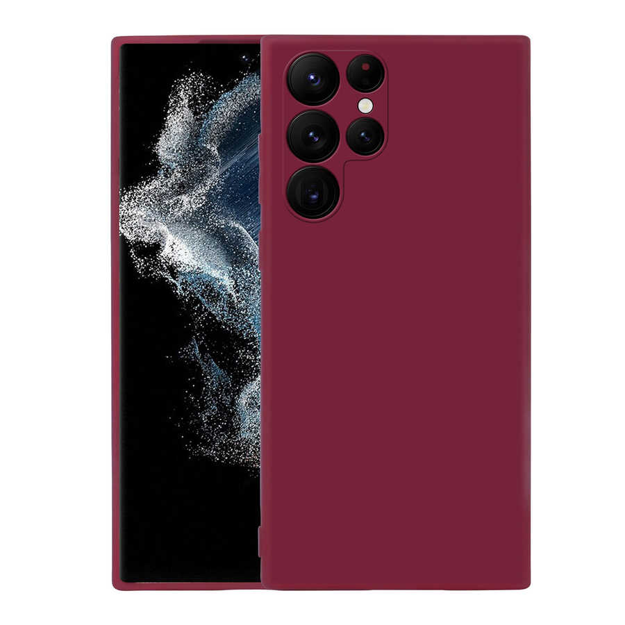 Galaxy S22 Ultra Kılıf Zore Mara Lansman Kapak Koyu Mor