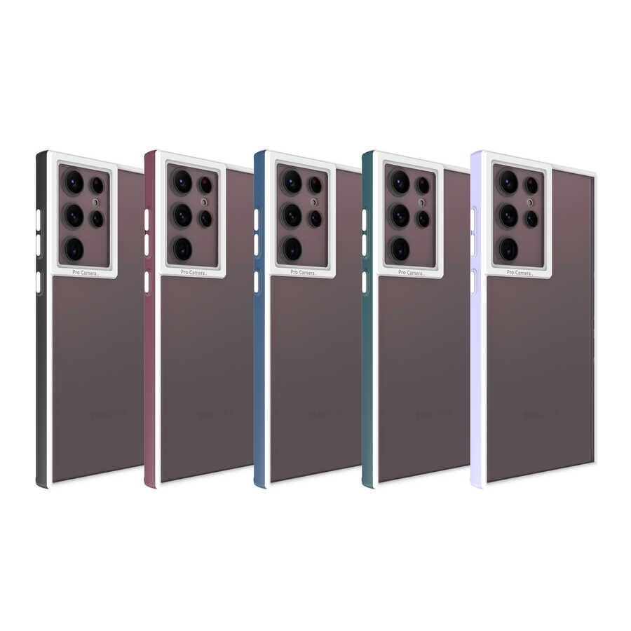 Galaxy S22 Ultra Kılıf Zore Mima Kapak Siyah