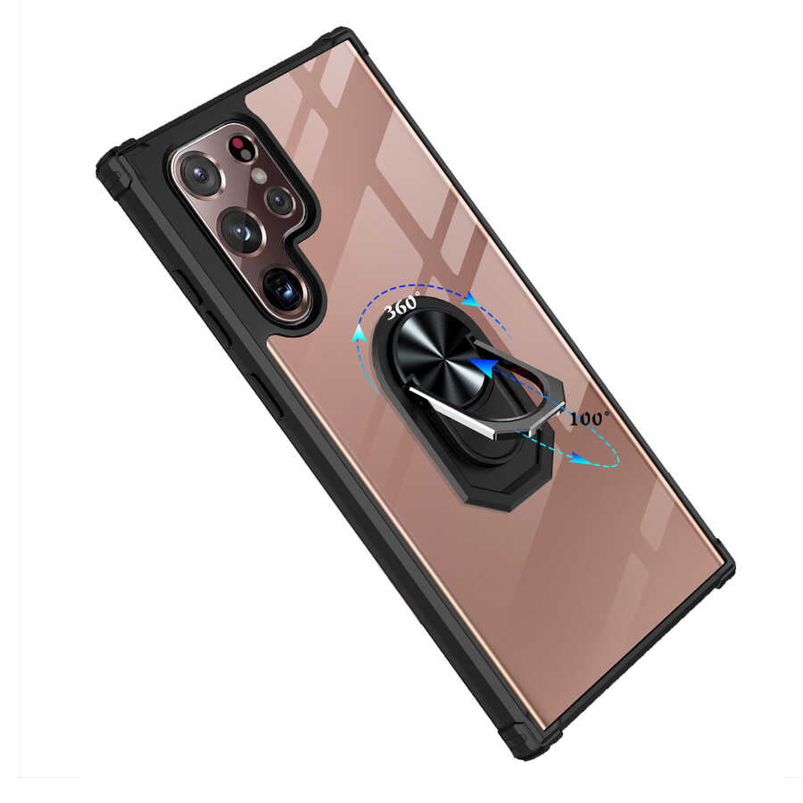 Galaxy S22 Ultra Kılıf Zore Mola Kapak Siyah