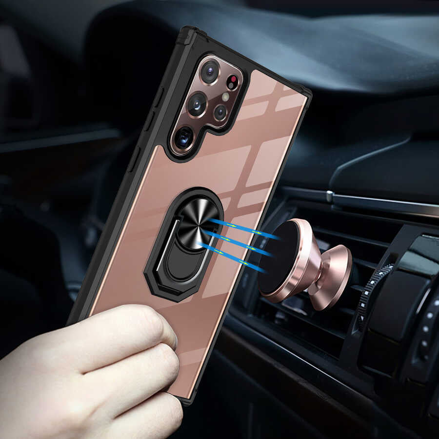 Galaxy S22 Ultra Kılıf Zore Mola Kapak Siyah