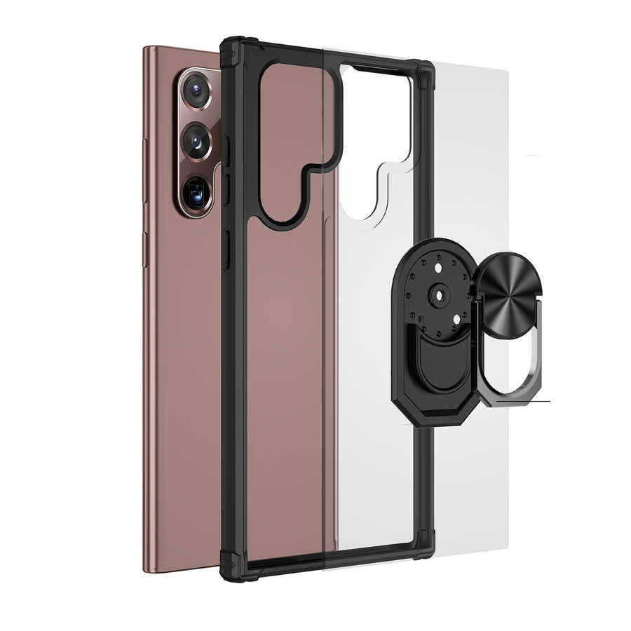 Galaxy S22 Ultra Kılıf Zore Mola Kapak Siyah