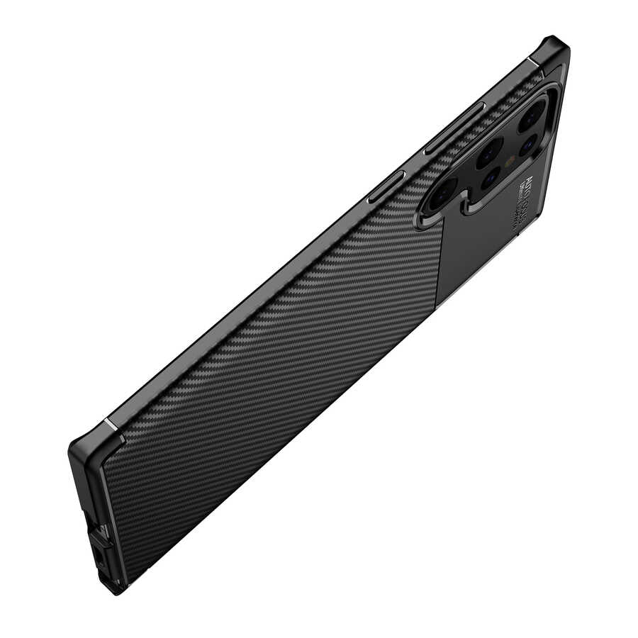 Galaxy S22 Ultra Kılıf Zore Negro Silikon Kapak Siyah