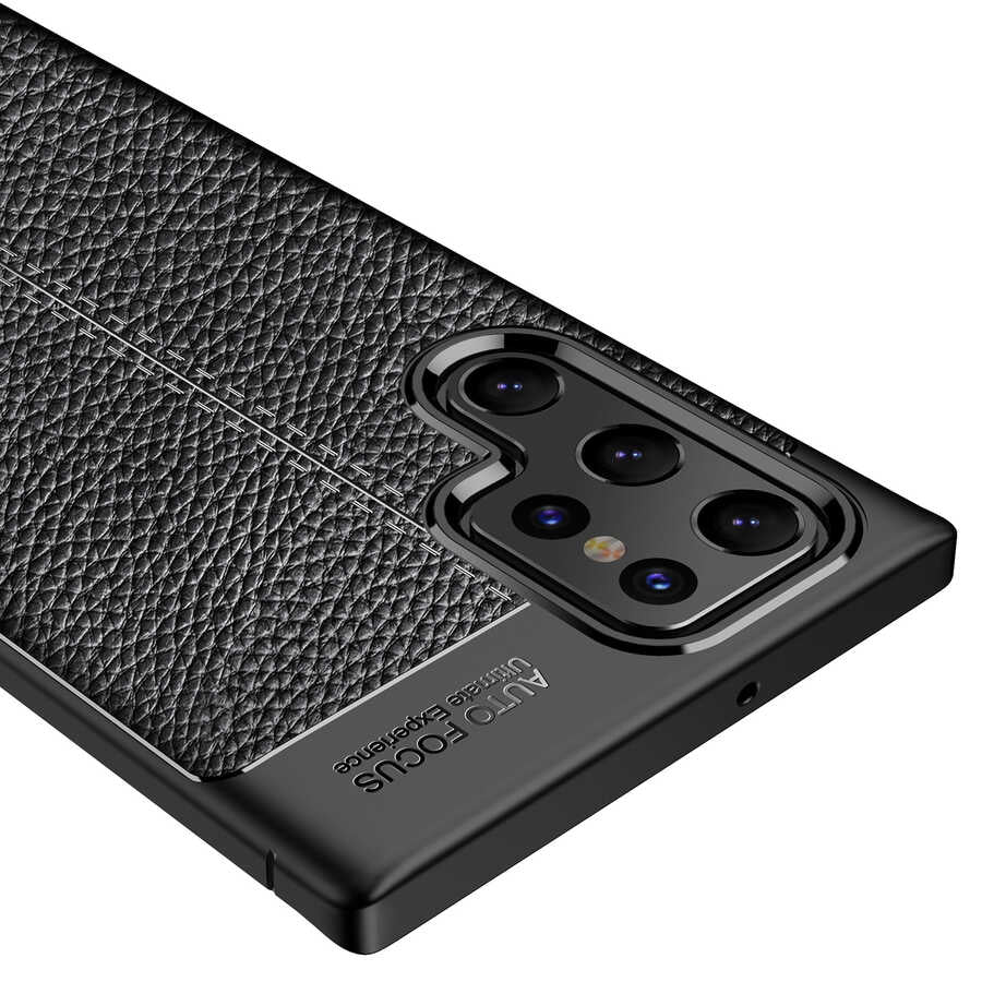 Galaxy S22 Ultra Kılıf Zore Niss Silikon Kapak Siyah