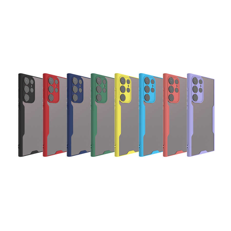 Galaxy S22 Ultra Kılıf Zore Parfe Kapak Pembe