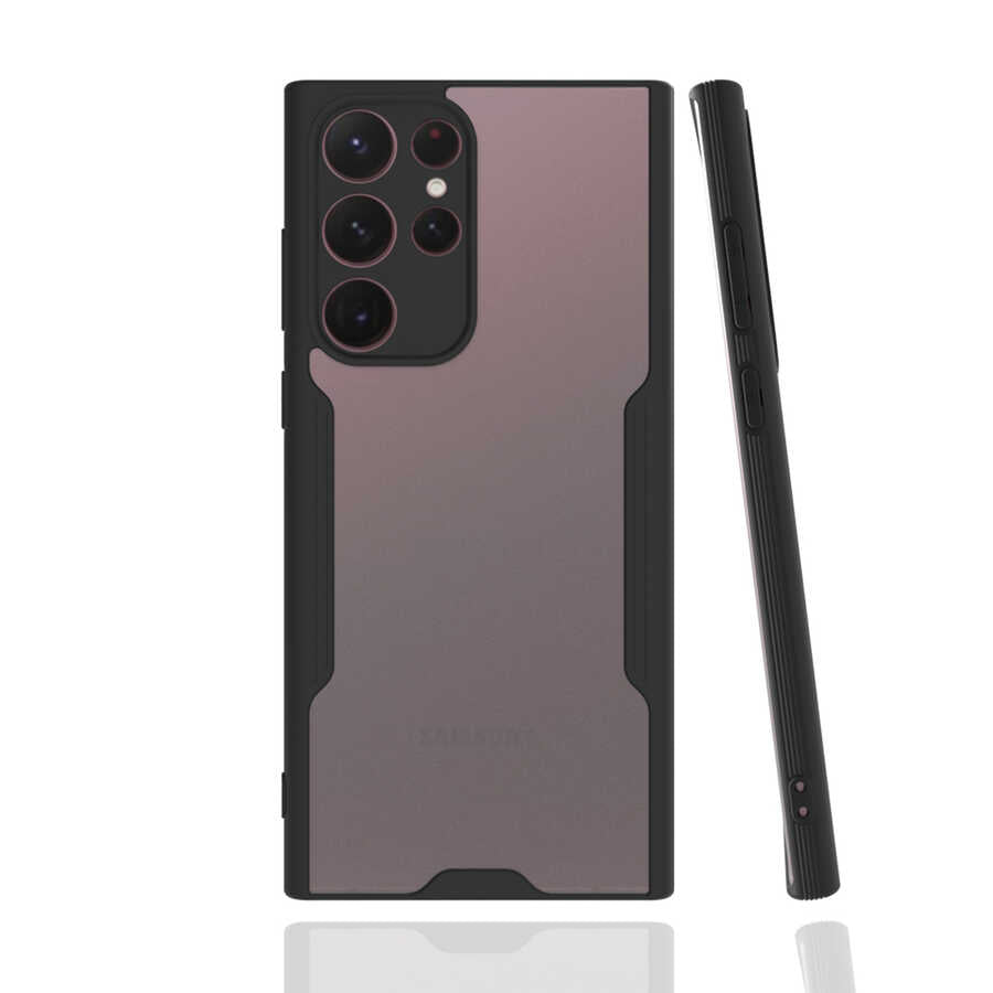 Galaxy S22 Ultra Kılıf Zore Parfe Kapak Siyah