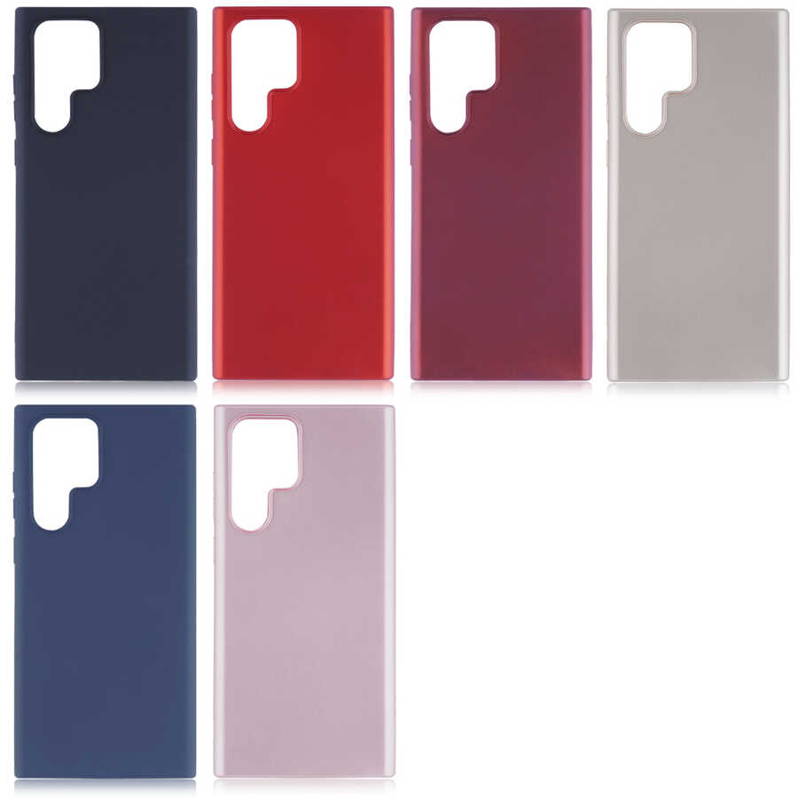 Galaxy S22 Ultra Kılıf Zore Premier Silikon Kapak Gold