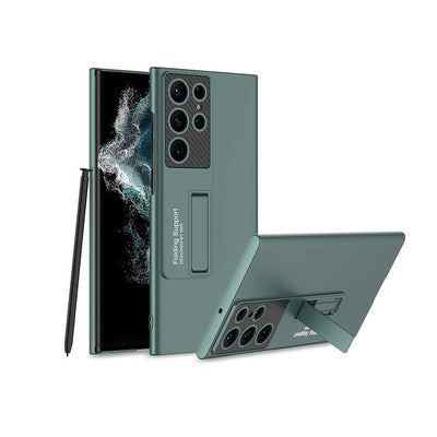 Galaxy S22 Ultra Kılıf Zore Standlı Ays Kapak Siyah