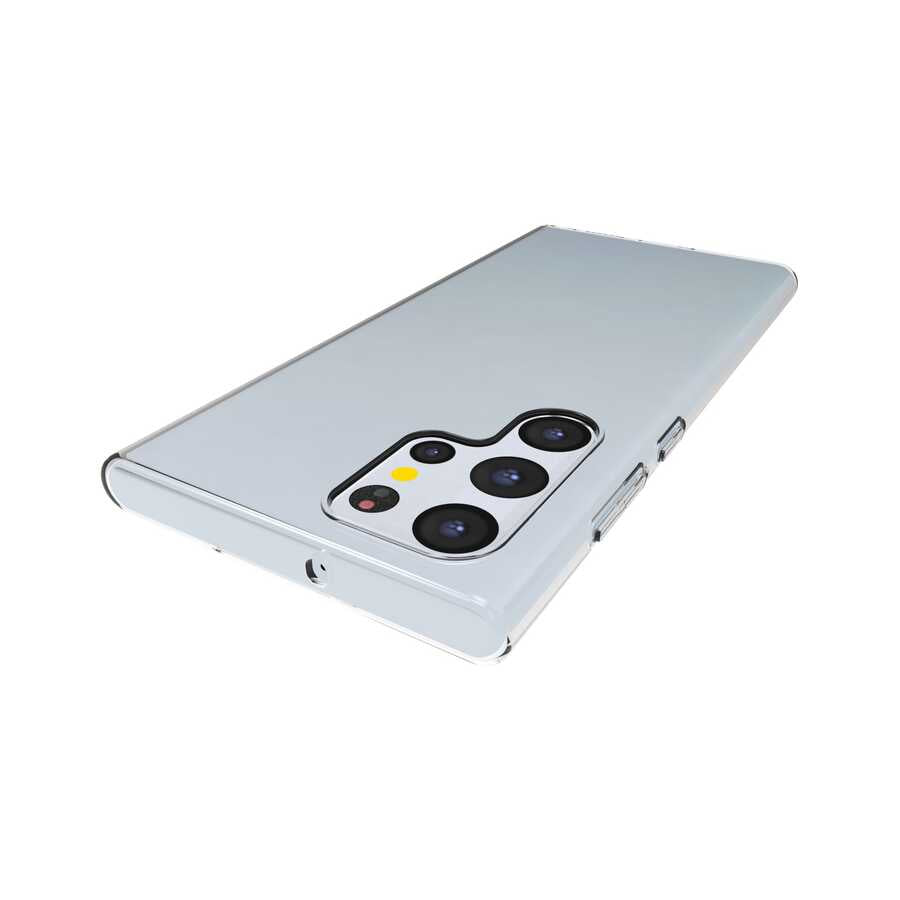 Galaxy S22 Ultra Kılıf Zore Süper Silikon Kapak Renksiz