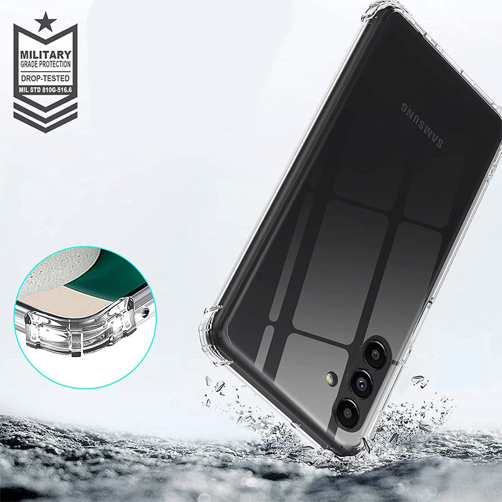 Galaxy S23 FE Kılıf Zore 2mm Anti Shock Silikon Renksiz