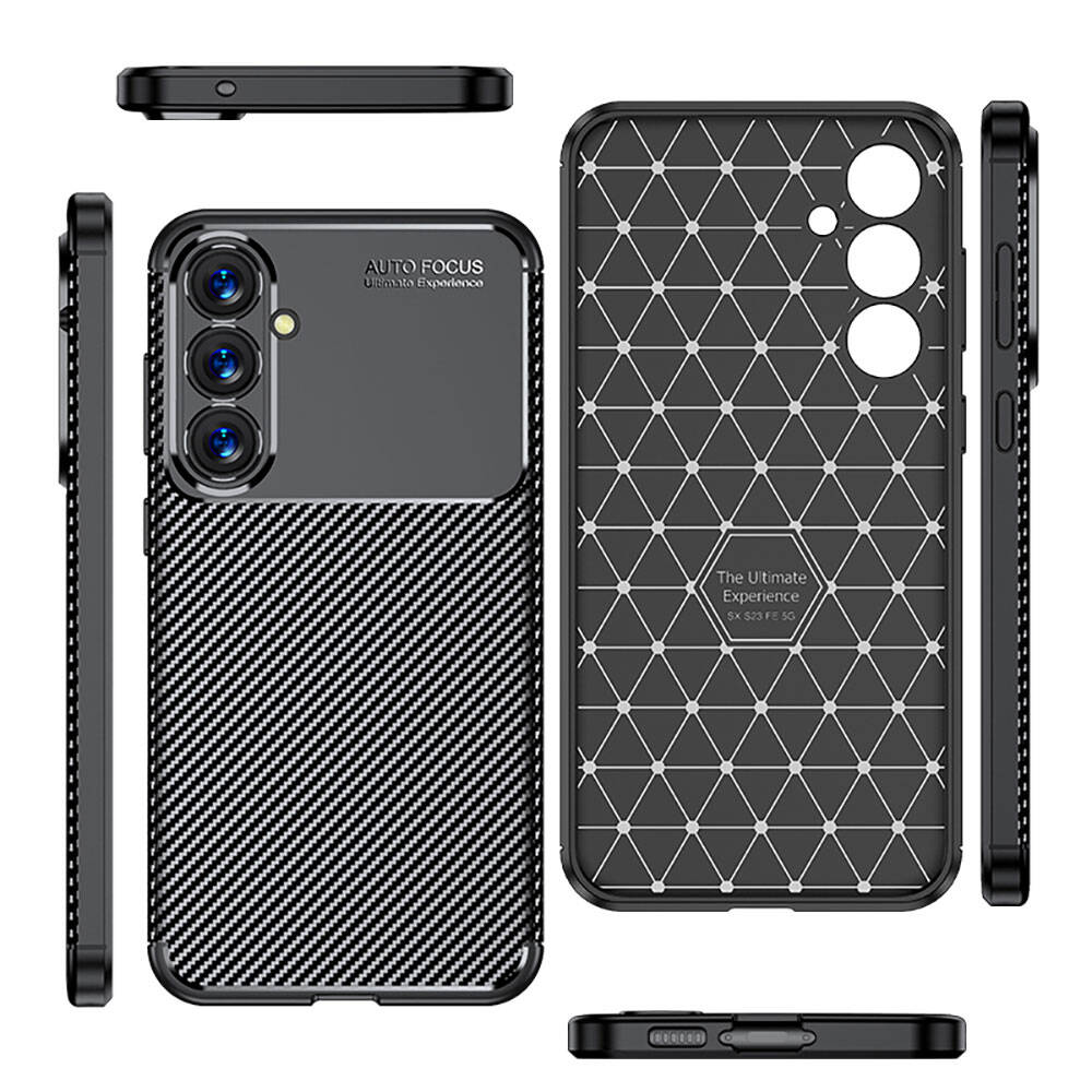 Galaxy S23 FE Kılıf Zore Negro Silikon Kapak Siyah