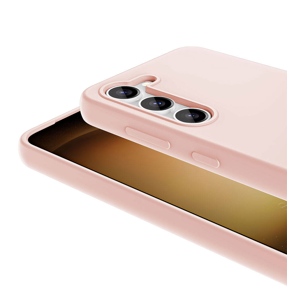 Galaxy S23 Kılıf M-safe Şarj Özellikli Sıvı Teknolojili Silinebilir Sert Zore Kivi Kapak Kırmızı