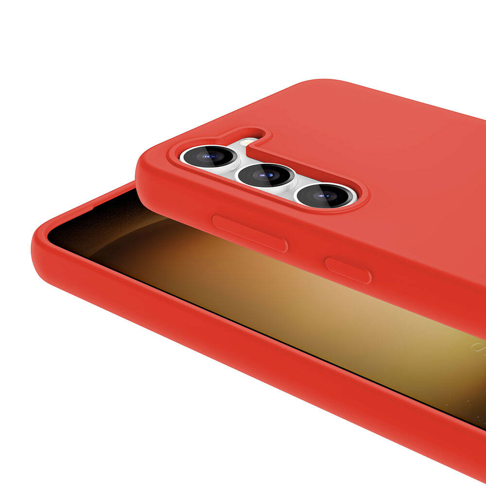 Galaxy S23 Kılıf M-safe Şarj Özellikli Sıvı Teknolojili Silinebilir Sert Zore Kivi Kapak Lila