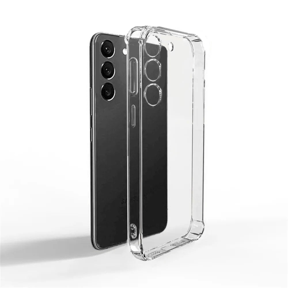 Galaxy S23 Kılıf Zore 2mm Anti Shock Silikon Renksiz