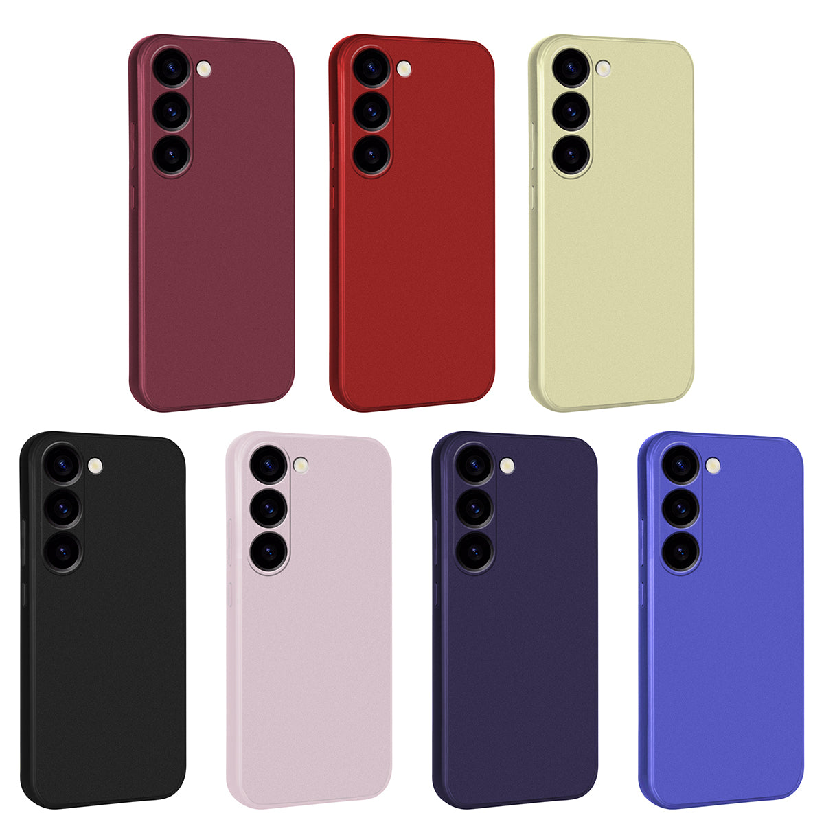 Galaxy S23 Kılıf Zore Premier Silikon Kapak Gold