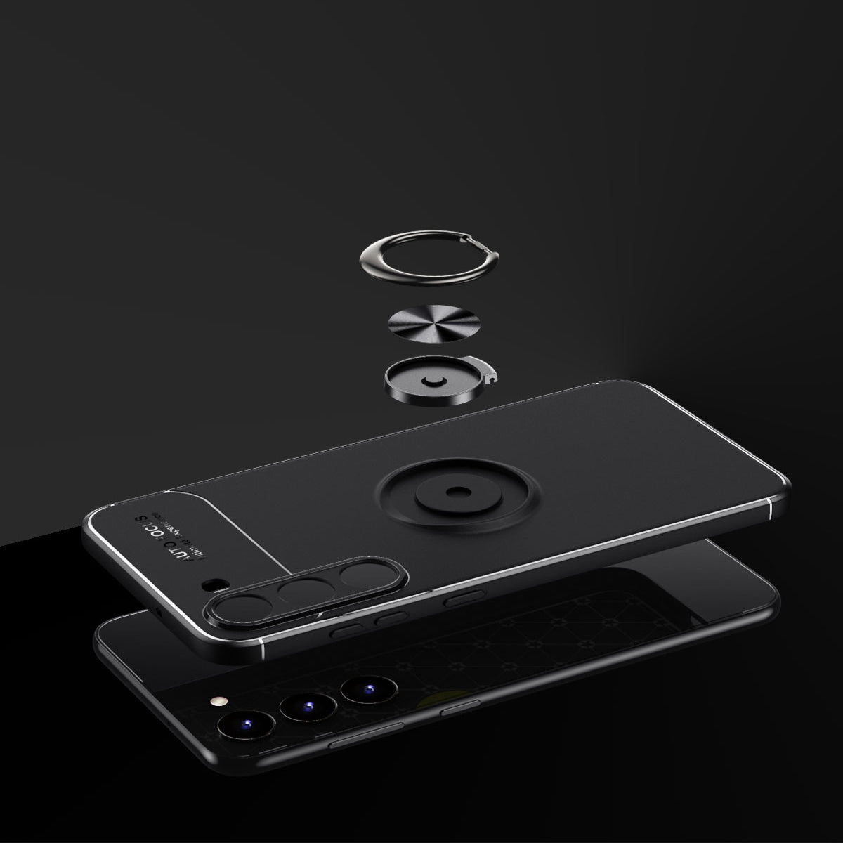 Galaxy S23 Plus Kılıf Zore Ravel Silikon Kapak Siyah