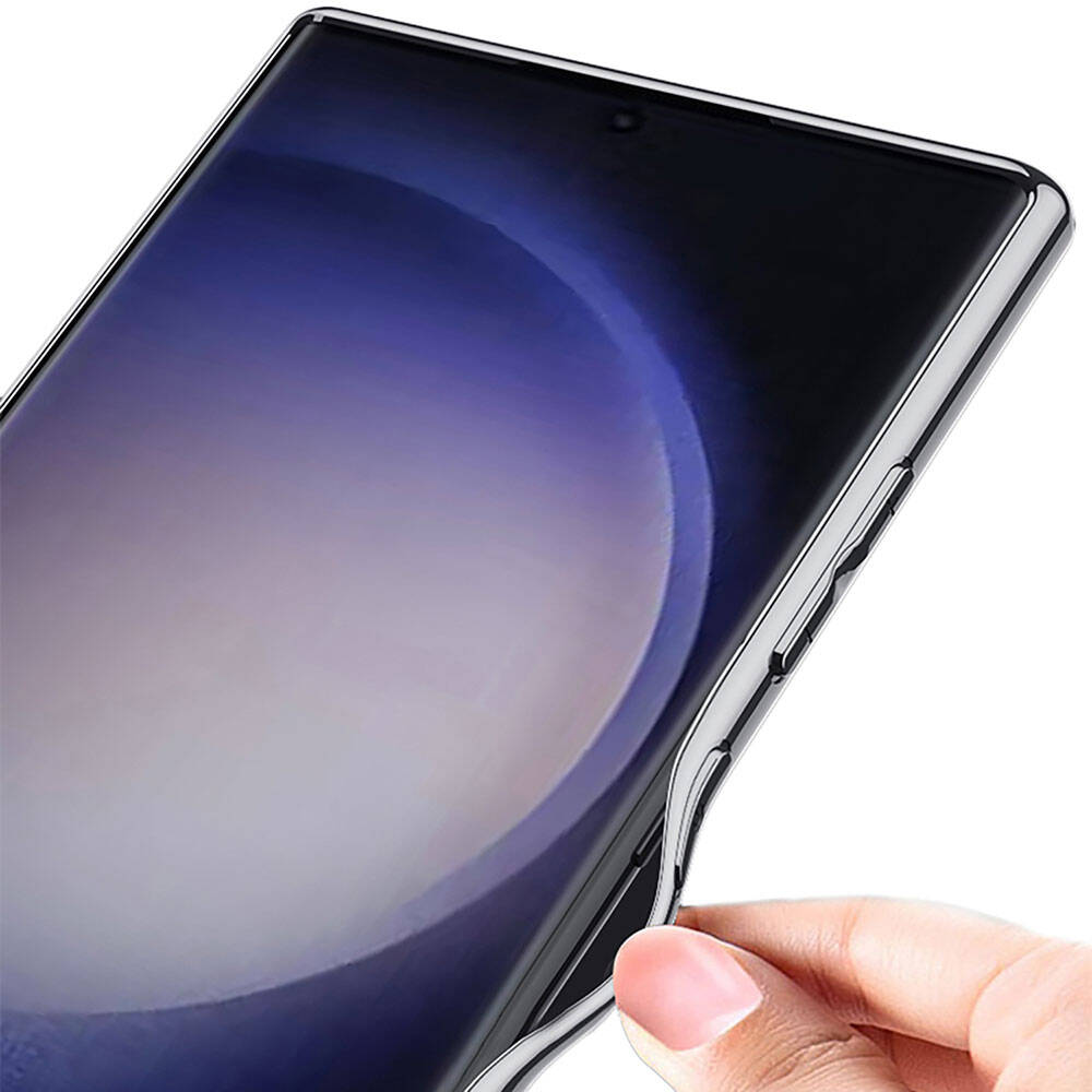 Galaxy S23 Ultra Kılıf Kamera Korumalı Suni Deri Tasarım Zore Yeni Seri Procase Kapak Siyah