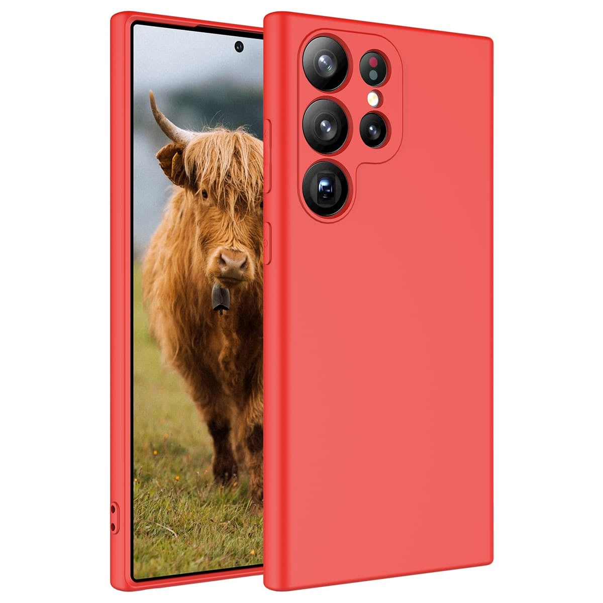 Galaxy S23 Ultra Kılıf Zore Mara Lansman Kapak Kırmızı