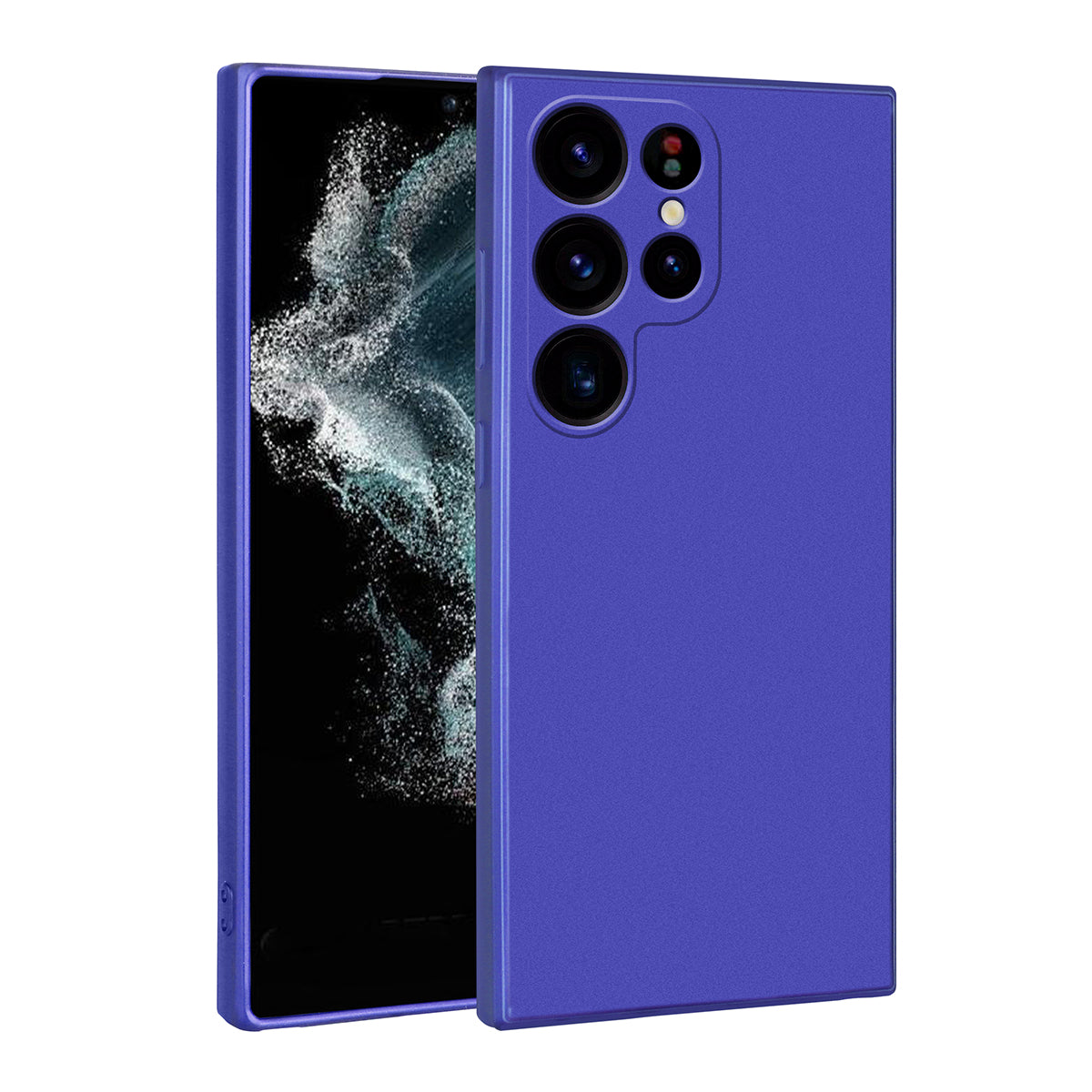 Galaxy S23 Ultra Kılıf Zore Premier Silikon Kapak Saks Mavi