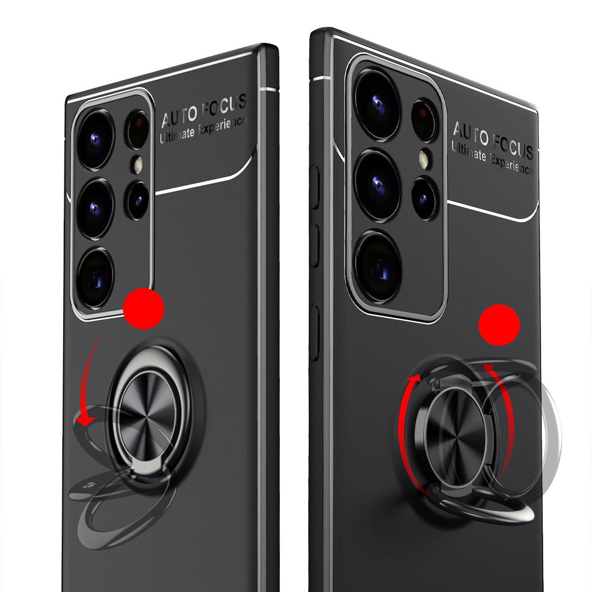 Galaxy S23 Ultra Kılıf Zore Ravel Silikon Kapak Siyah-Mavi