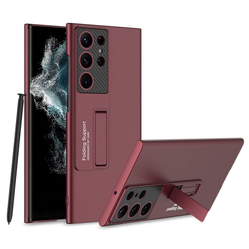 Galaxy S23 Ultra Kılıf Zore Standlı Ays Kapak Gümüş